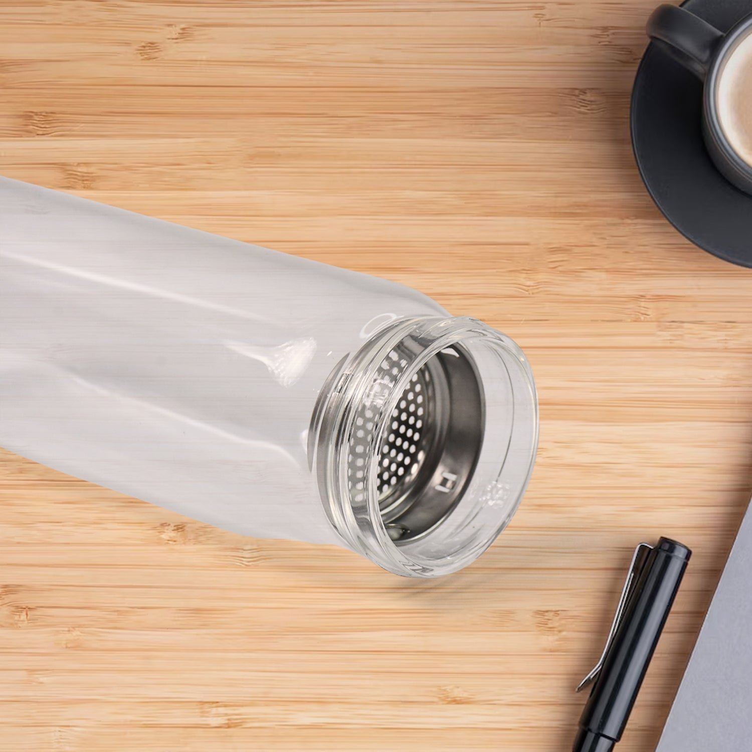 Outdoor sport Glass water bottle  With Steel Lid / 500 ML Approx) Outdoor sport Glass water bottle  With Steel Lid / 500 ML Approx)